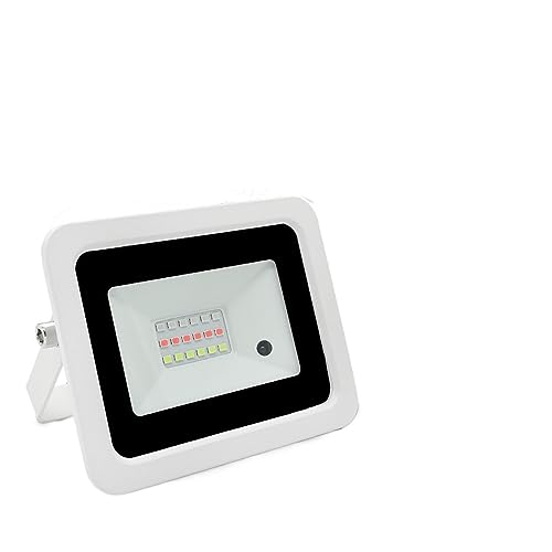 CVFRDD Luz De Inundación RGB 100W 50W 30W 20W Reflector RGB IP68 Proyector LED Impermeable Lámpara De Proyector Iluminación De Jardín Al Aire Libre(Black Shell,50W)
