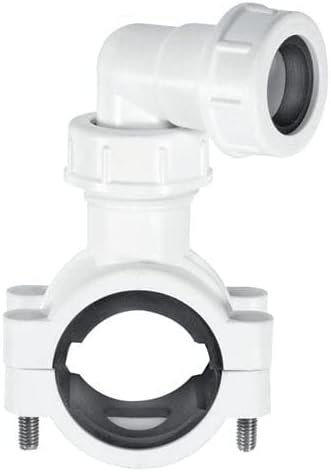 McAlpine CLAMP1WH Pipe Clamp, White