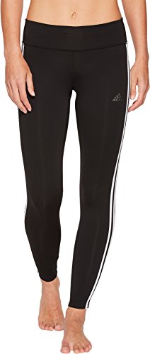 adidas Women's Training Designed 2 Move 3 Stripe Long Leggings, Black/White, X-Small