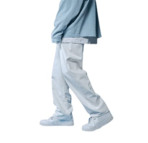 Jean large blanc pour homme coupe ample droite garantissant un confort total