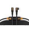 Tether Tools TetherPro USB-C to USB-C, 31' (9.4m), Straight to Right Angle Cable with Dual in-line TetherBoosts, Exclusive Data Transfer - Black