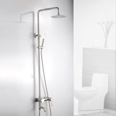 Ensemble de robinet de douche avec pommeau pluie 220x250 mm et support mural premium