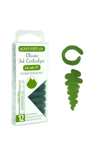 Recharge pour stylos Monteverde G305OL sous blister de 1 pièce pour écriture fluide