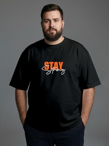 Image of XENOVAURBAN Mens Plus Size Cotton T-Shirt Combo | Combo Pack of 2 Unisex Fit Plus Size Printed Tshirts