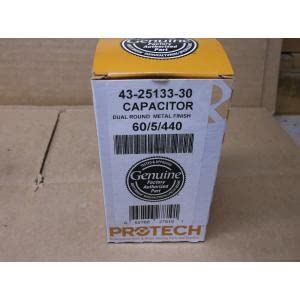 PROTECH 43-25133-30 * 60+5UF X 440VAC Round Dual Run Capacitor
