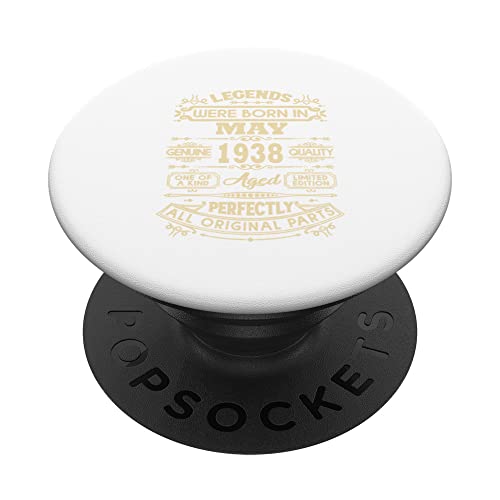 Legends Were Born In May 1938 - Regalos de cumpleaños para hombres y mujeres PopSockets PopGrip Intercambiable