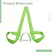 LUMINFLY Yoga Mat Strap, Adjustable Cotton Carrier, 59.1 in Long, Skin-Friendly & Comfortable, Long-Lasting & Wear-Resistant, Multi-Purpose Carrying for Yoga Mats, Vibrant Green