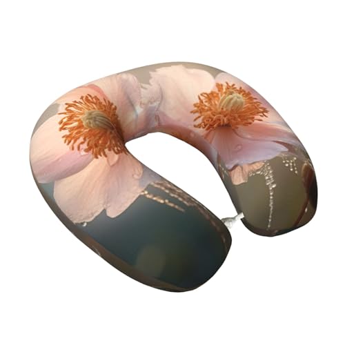 Almohada de Viaje de Espuma Viscoelástica Negra miniatura 2