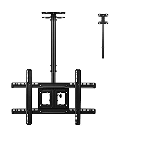 Support TV orientable inclinable fixation mur et plafond 26-65 pouces