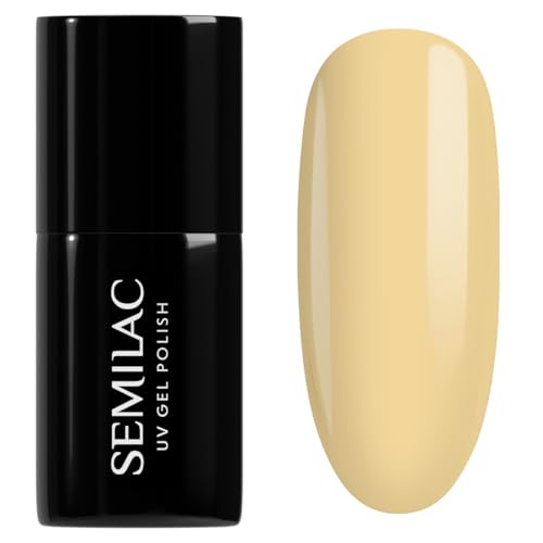 Semilac UV Nagellack Hybrid 589 Yellow Petunia 7ml Kollektion Fiori