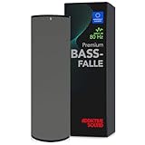 Addictive Sound Bassfalle Rund Premium - Studio-Qualität Bass Trap - Spezialisierte Akustikwolle 80-210 Hz - Made in EU - Stapelbar Freistehend - 36 Monate Garantie - 100cm, Grau