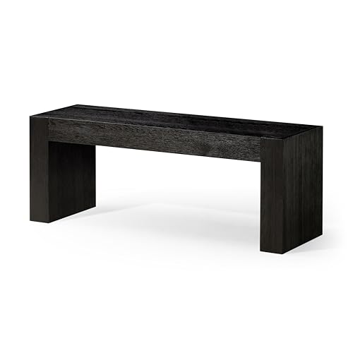 Maven Lane Zeno Contemporary Wooden Backless Bench Seating for Modern Dining, Kitchen Table,...