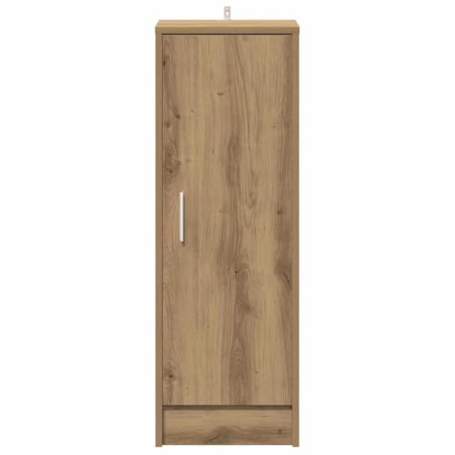 Armoire à chaussures chêne Artisan solution couloir étroit rangement vertical 6 compartiments - 7