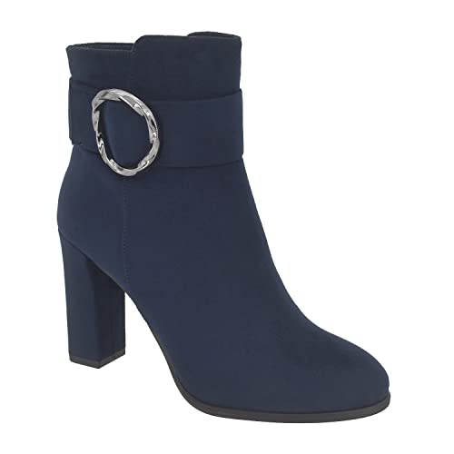 Impo Okeefe Ornamented Bootie, Midnight Blue, 7 #TOP19