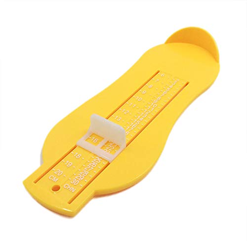 Toddler's Baby Children Shoe Foot Length Measuring Device Shoes Size Buy Kids Shoes Online Simply with a Foot Measuring Chart -Yellow 1Pack