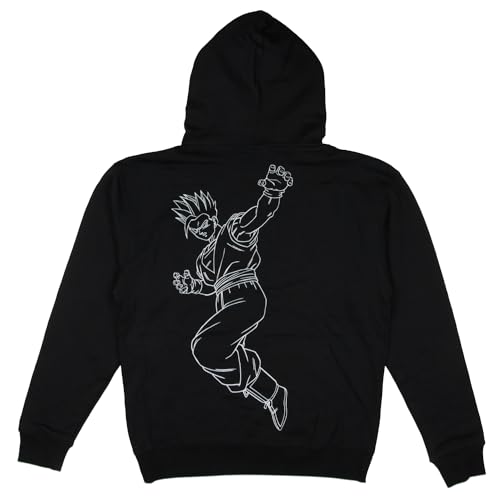 Seven Times Six Dragon Ball Z Men's Gohan Eyes Graphic Print Adult Pullover Hoodie4