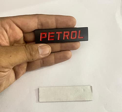 Image of Emblems for Car & Bike Metal Lo.go and Grill Me.tal Lo.go, Auto Accessories for Car Emblem 3D Badge Auto Racing Sport Sticker Grand Tourer Decal. (Petrol Black RED Sticker)