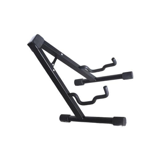 VANZACK Vertical Non Slip Guitar Stand Durable Metal a Shaped Holder for Acoustic Electric Bass Guitars and Ukuleles Lightweight and Portable Design Black