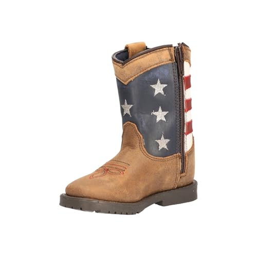 Smoky Mountain Boots Kids' Stars and Stripes Western Boot, Toddler, Medium, Size 10 US