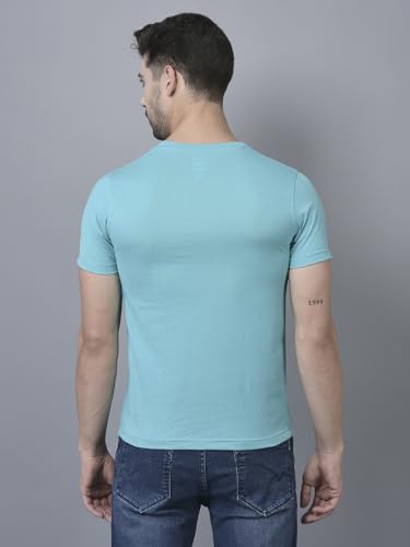 Image of Dollar Cotton Rich Fabric Solid Men's T-Shirt | Chest Logo Branding | Wide Array of Attractive Colours