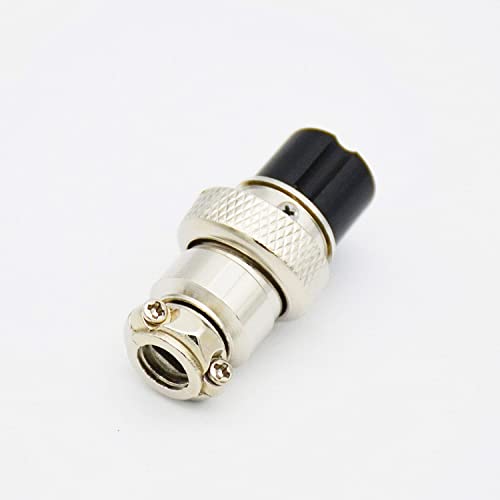 Conector de panel hembra de metal de 8 pines GX16-8 de 16mm 3