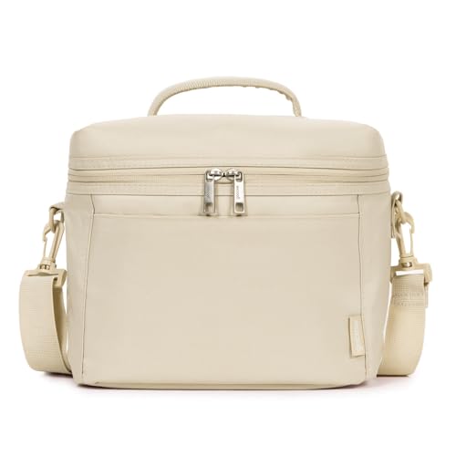 Bolsa Térmica Daily, 6,8L, Preta, com Alças de Mão e Ombro, 22x24x13cm, Capacidade 3kg (Off White)