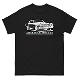 Aggressive Thread 1970 Chevelle SS Shirt Mens American Muscle Car Enthusiast T-Shirt Black