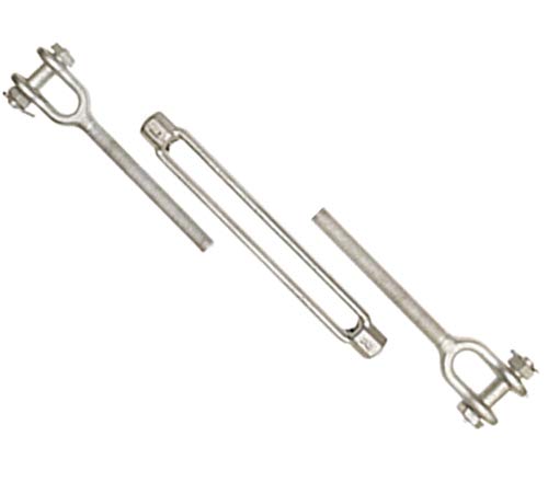 Tensor Quijada Quijada de 1/4 pulgadas x 4 pulgadas en acero galvanizado forjado para marina y bote miniatura 2