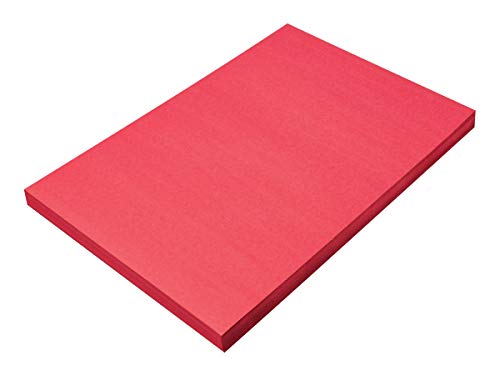 SunWorks Construction Paper, Holiday Red, 12