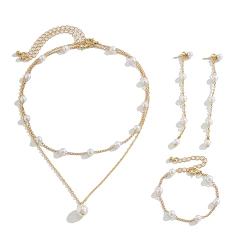 Conjunto de joyería nupcial ideal como regalo de aniversario y fiesta