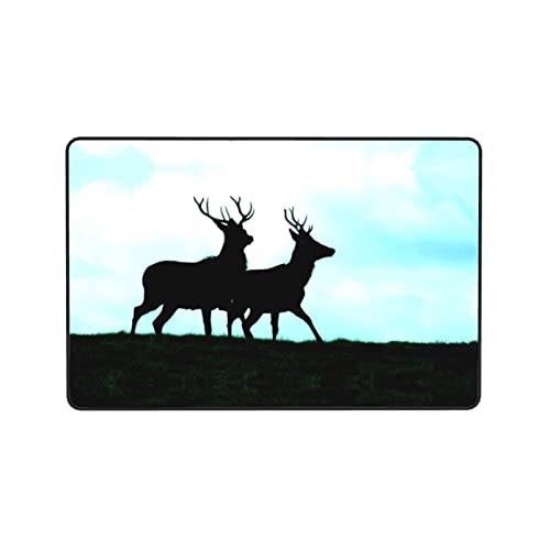 Tapis imprimé cerf de cuisine mince anti-trébuchement - 8