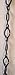 KAM Home RAIN Chain Link rain Chain with Gutter Adapter for Rain Chain Installation kit (8.5 FEET, Black)