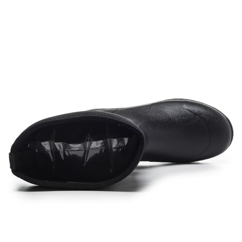 Image of Neoprene Insulated Rain Boots with Steel Shank, Waterproof Mid Calf Hunting Boots