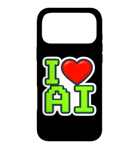 I Love AI Heart �l�H�m�\���G���W�j�A �X�}�z�P�[�X iPhone 17 Pro Max �p