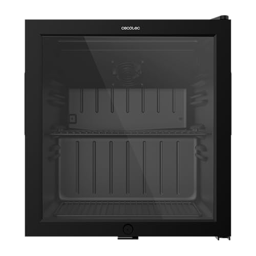 Cecotec Mini Réfrigérateur avec Porte en Verre Bolero CoolMarket BC 52 Black, 52 Litres de Capacité, 44,5 cm de Largeur, 50,3 de Hauteur, Éclairage LED...