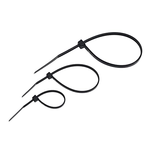 Kit Abracadeiras De Nylon Preta - 70 Pecas - Cartela C/70Unid.Bemfixa