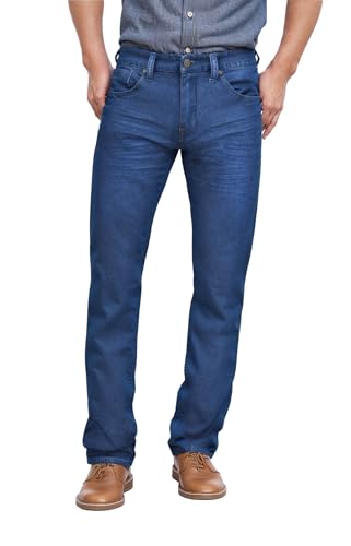 Image of ETHANOL Men's Straight Knit Denim Jeans
