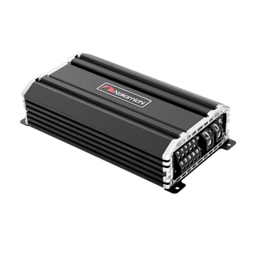 Image of Nakamichi 5-Channel Amplifier NHTD600.5 Class D RMS Output @ 4Ω: 100W x 4 + 400W x 1 with Bass Knob Controller Included