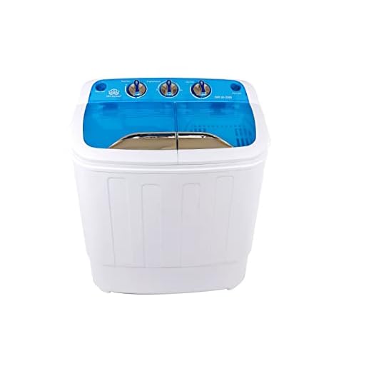 DMR Mini Twin Tub Portable Semi Automatic Washing Machine 3.6 kg - DMR 36-1288S Washing Capacity 3.6 Kg Spin Capacity 2kg - Most compact Washing Machine Blue