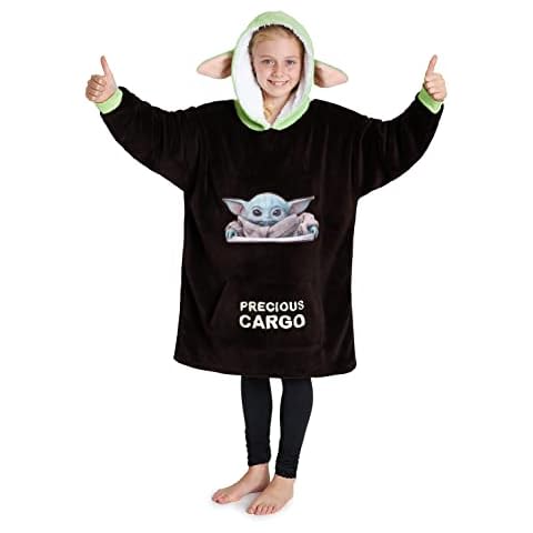 Disney Mandalorian Baby Yoda Blanket Hoodie Cover