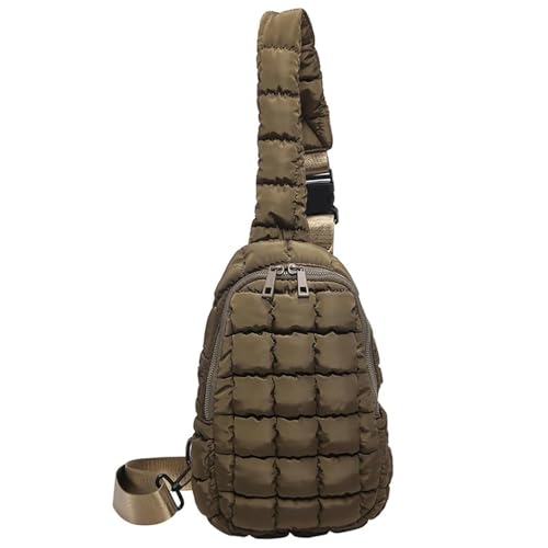 Women's Crossbody Bags for Puffer Bag Quilted Sling Bag, Outdoor Cycling Large Capacity Chest Bags