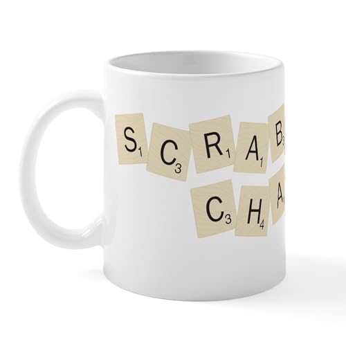 Taza de cerámica de 11 oz CafePress Scrabble Champion miniatura 2