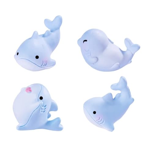Image of VRB Dec 1 Set Miniature Showpiece Set for Home Decor,Car Dashboard,Valentine,Living Room,Gifts Figurines,Cake Decoration Items,Figurines for Home Decor. ((6Pcs Dolphin Miniature))