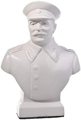 danila-souvenirs Soviet Russian USSR Leader Joseph Stalin Marble Bust Statue Sculpture 4.8'' (12 cm)