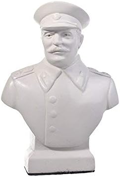 danila-souvenirs Soviet Russian USSR Leader Joseph Stalin Marble Bust Statue Sculpture 4.8 12 cm