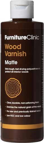 Consejos y reviews para comprar Barnices para madera interior los más recomendados. 34 Furniture Clinic - Barniz de madera para interiores | Revestimiento de poliuretano para impermeabilizar todas las superficies de madera | Sellador de madera para muebles de madera,...