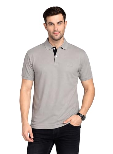 Image of 3BROS Men's Cotton Blend Half Sleeve Regular fit Comfortable Polo Neck T-Shirt (Pack of 1)