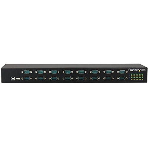 Image of StarTech USB to Serial Hub, 16-Port, USB to RS232 Hub, TAA (ICUSB23216FD)
