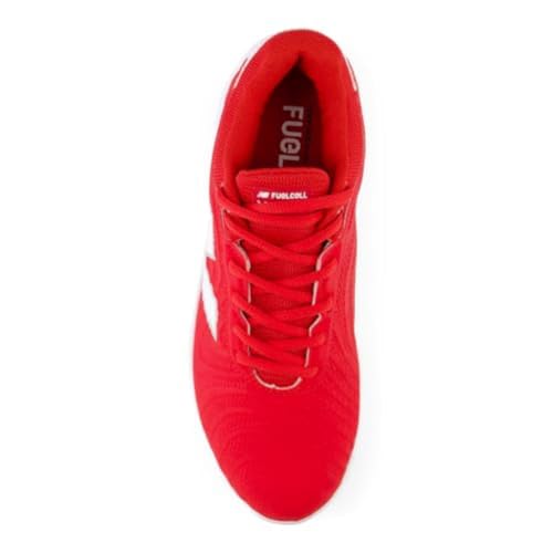 New Balance New Balance Women's FuelCell Fuse V4 Metal Softball Shoe, Team Red/Optic White, 9 M