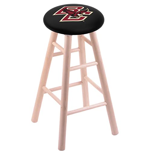 Holland Bar Stool Co. Maple Counter Stool in Natural Finish with Boston College Seat by The